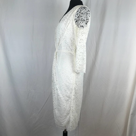 Laundry by Shelli Segal White Lace Sheath Dress - Picture 7 of 12